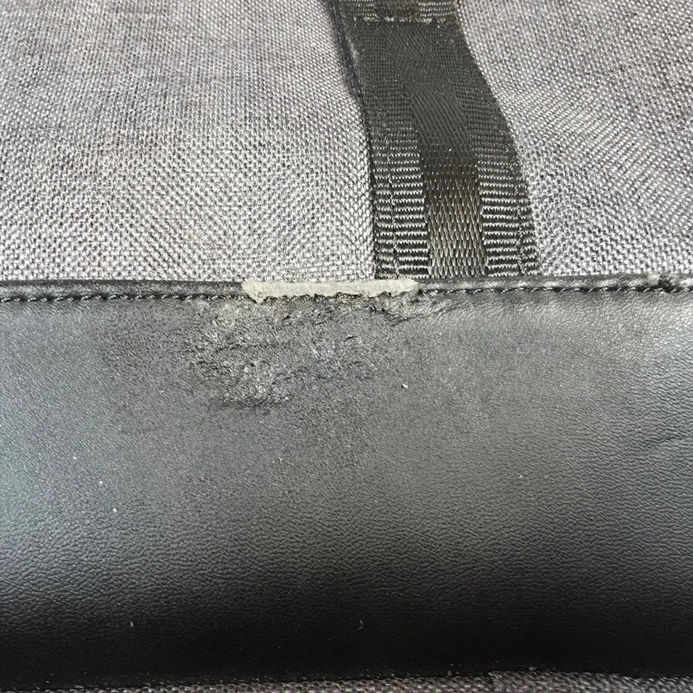 Brenthaven Laptop Bag Mens Large Grey Good Collins Messenger Crossbody Briefcase